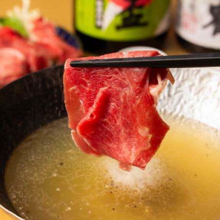 村上牛の新潟味噌焼き1,580円 / 村上牛のしゃぶしゃぶ1,780円