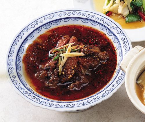 Stir-fried Beef with Chili Pepper <Spicy>, Braised Beef with Chili Pepper <Spicy>, Stir-fried Chicken and Pepper Chongqing <Spicy>, Chinese Scorched Seafood Sauce