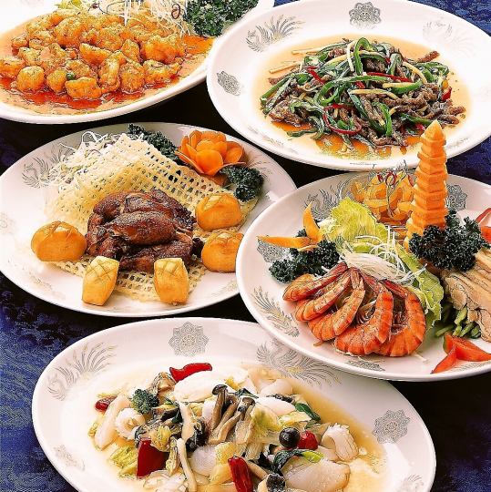 【-Mataraiken-四川中式套餐】5,000日元（含税）9道菜含无限畅饮90分钟，包括炸鸡和正宗的四川麻婆豆腐