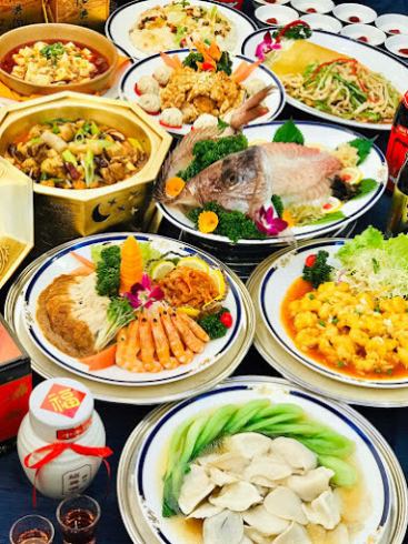 享受正宗的中華料理★人氣9道菜3,500日元套餐♪