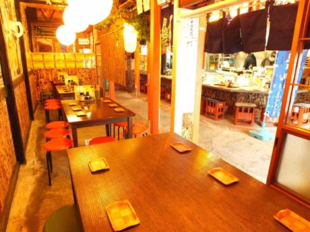 This is the 1st table seat.【Teradamachi Tennoji oven baked seafood all-you-can-drink private party banquet second meeting new lunch】