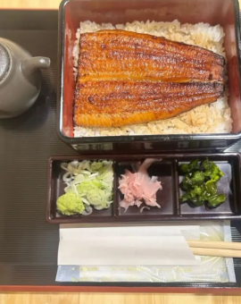烤鳗鱼饭（上）配梅子