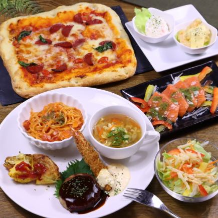 A perfect photo for social media! Course with Western food plate 4,800 yen ⇒ 3,800 yen