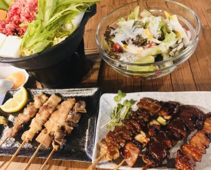 [All-you-can-eat] ★Very popular★ All-you-can-eat yakitori of 8 kinds 3,000 yen → 2,500 yen!!