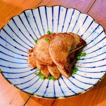 焼き山芋の干しエビ醤油