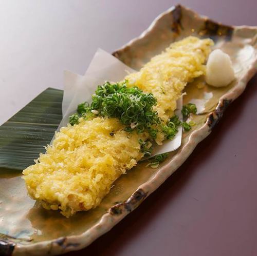 Deep-fried conger eel ~ green onion soy sauce ~