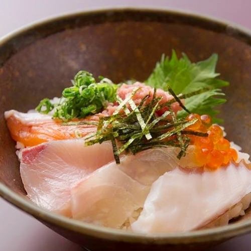 Seafood bowl of seasonal fish