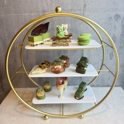 【完全予約制】2名から/14時-16時◆抹茶のアフタヌーンティー◆全9品