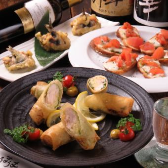 【お料理のみのコース♪】 自家製焼売・ネギの豚肉巻き等◇全8品◇2,900円
