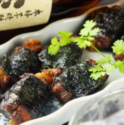 山芋納豆磯辺揚げ