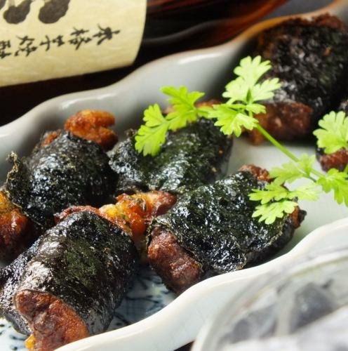 山芋納豆磯辺揚げ