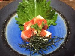 大和芋梅肉ソース和え