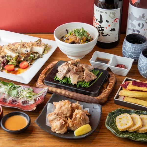 All 8 dishes with 2 hours of all-you-can-drink! Kanoya Umakamon course from 5,000 yen *Limited to table and terrace seats