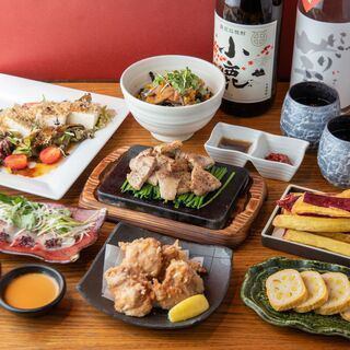 ◆餐桌及露台座位限定！鹿屋海花套餐◆2小时无限畅饮+8道菜合计5,000日元
