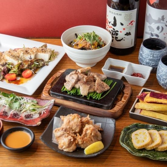 単品飲み放題2H2500円！料理全8品かのやコース4500円～