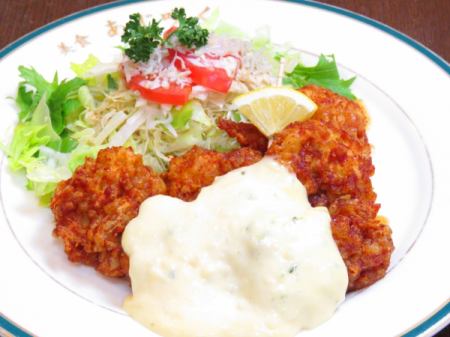 Spicy chicken nanban set meal