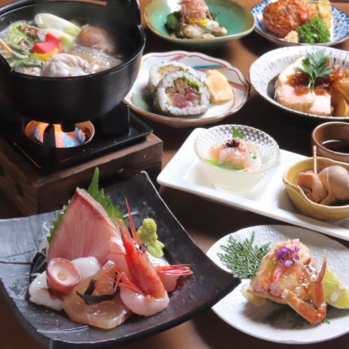 【11,12月】名物のどぐろを贅沢に！お刺身と北陸の旬を楽しむ2時間飲み放題付きコース〈全8品〉