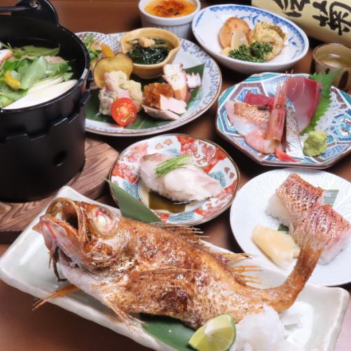 【11,12月】名物のどぐろを贅沢に!お刺身と北陸の旬を楽しむ2時間飲み放題付きコース〈全8品〉