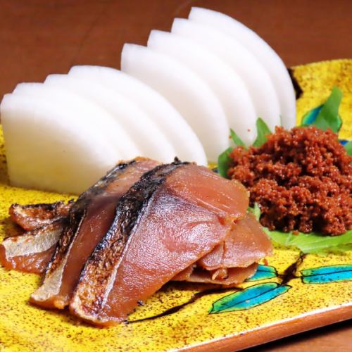 鯖とフグの子へしこ盛り