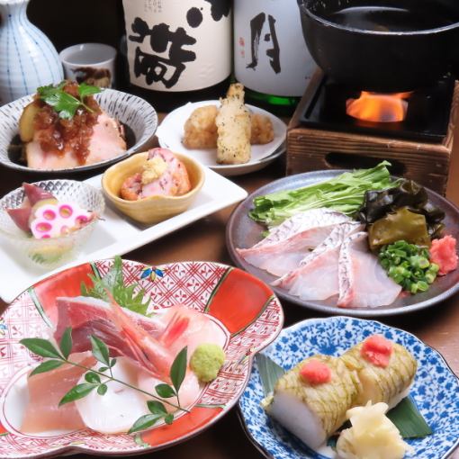 【3,4月】お刺身と北陸の旬を堪能!2時間飲み放題付きコース〈全6品〉