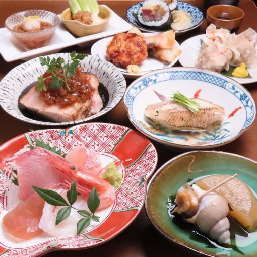 【5,6月】のどぐろ蒸し寿司付き!お刺身と北陸の旬を堪能!2時間飲み放題付きコース〈全8品〉