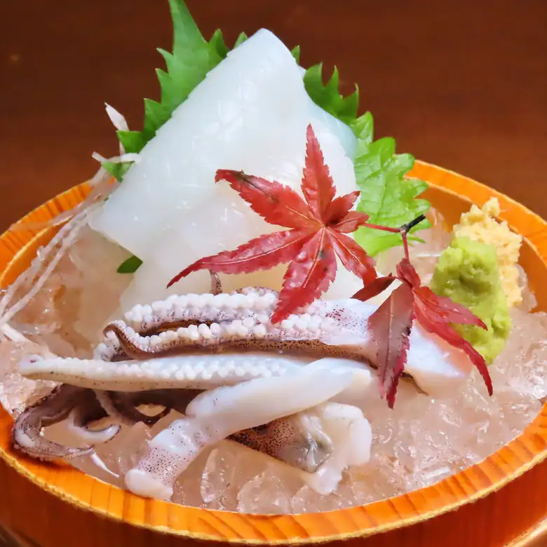 大鰭礁魷魚刺身