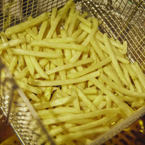 Freshly fried French fries