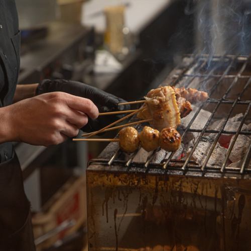 ◆炭火香る絶妙な串焼き