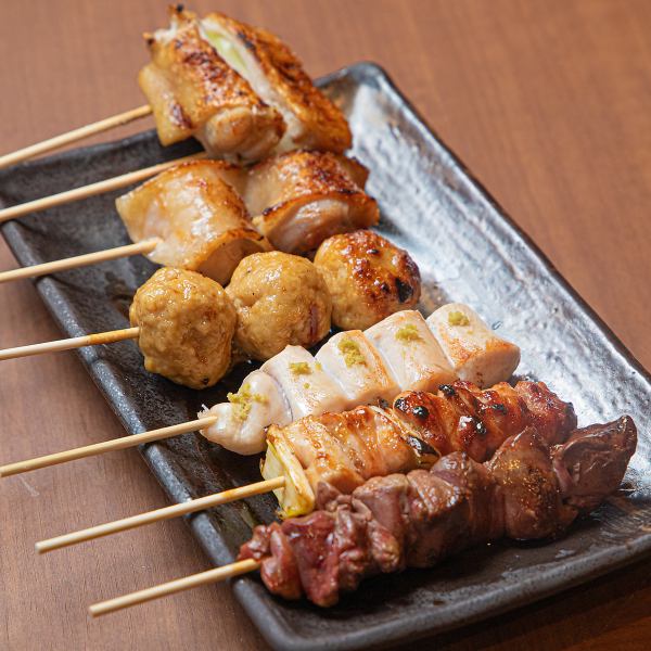 ≪ジューシーな味わい≫大和肉鶏を使用！備長炭で焼く絶品串焼き◆各種390円(税込)～