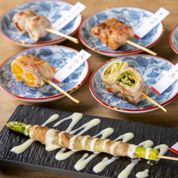 特色菜！蔬菜和肉類串燒
