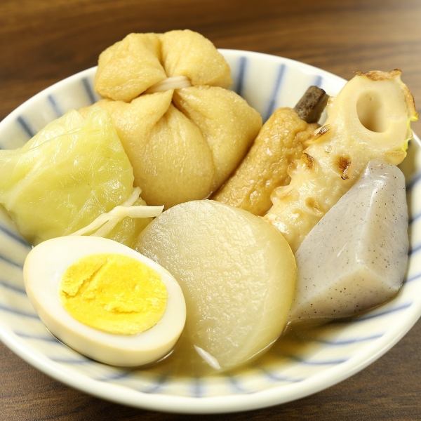 ≪アツアツのおでんがお酒との相性抜群♪≫ おでん各種 ￥275（税込）～