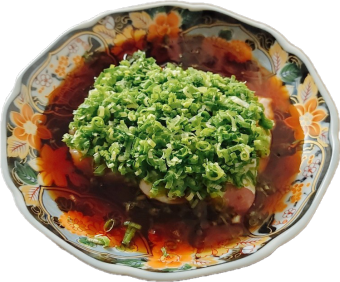 ねぎまみれ鶏たたき
