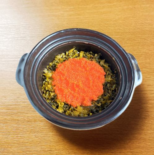 博多辛子明太子と高菜の土鍋ご飯