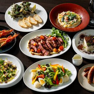 Luxury Plan (8 dishes/2 hours all-you-can-drink) 8,000 yen (tax included)