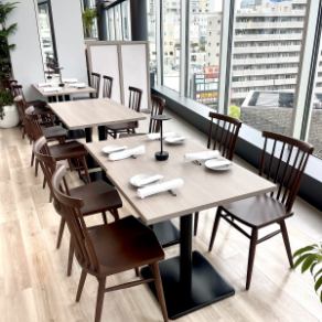 10名~20名での中宴会も可能です【梅田/グランフロント/グラングリーン/貸切/夜景/飲み放題/3時間/】