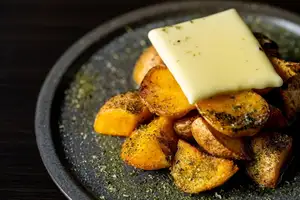 Inca's Awakening fried potatoes with seaweed butter