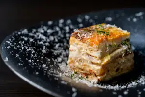 Bolognese lasagna with rich meat sauce