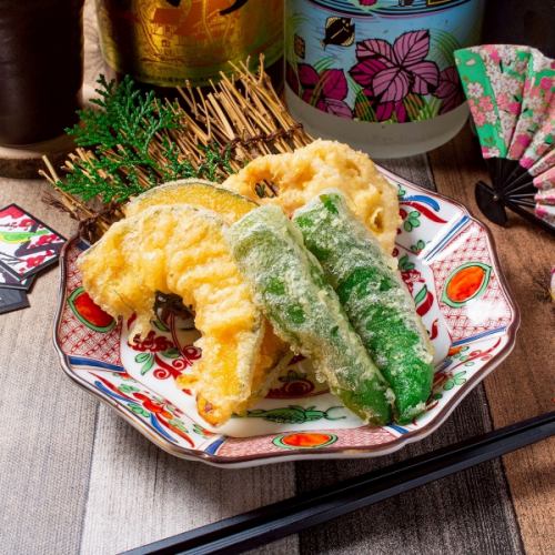旬野菜の天ぷら盛り合わせ