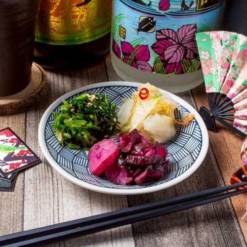 京の漬物もり３種