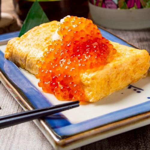 出汁巻き いくらかけ