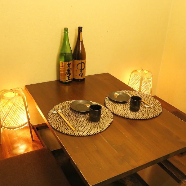 [所有座位的包間★2位客人的到來]在所有座位都安靜的包間裡輕鬆享受京都美食。