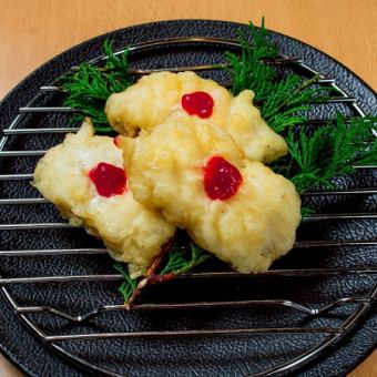 ハモ天 梅肉乗せ(1貫)