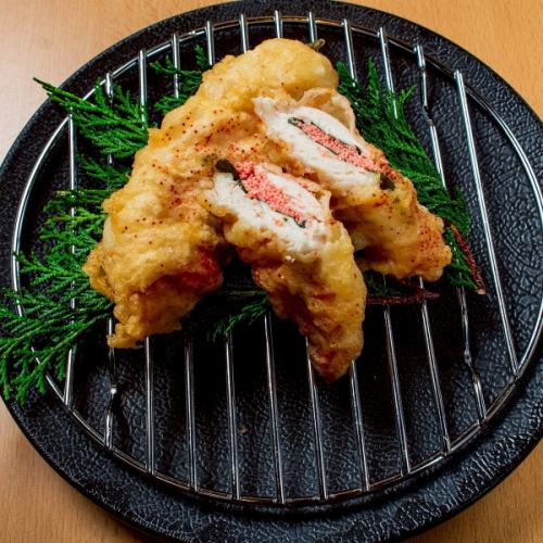 ささみ明太天(2貫)