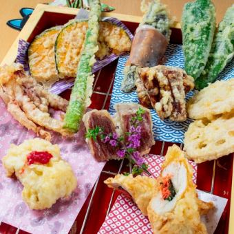 天ぷら10種盛り