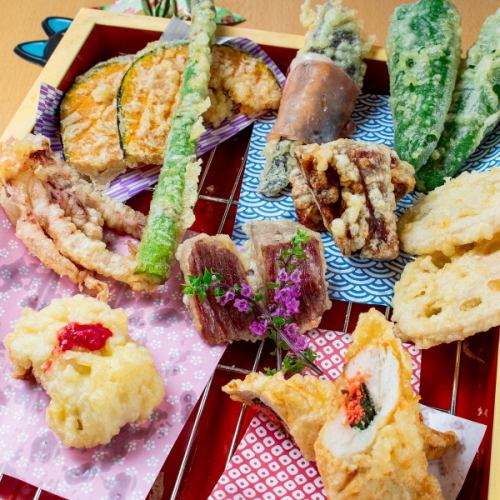 天ぷら10種盛り
