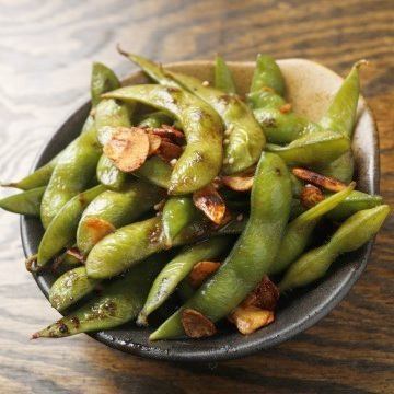 Grilled edamame