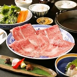 You can choose! Sukiyaki or shabu-shabu "color course" 6 dishes