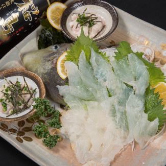 本かわはぎ刺し (一匹)