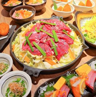 Monday to Thursday is a great deal! Fresh lamb Genghis Khan course with 2 hours seating and all-you-can-drink 5,000 yen → 3,980 yen