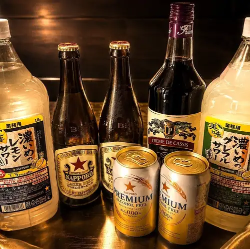 飲み放題はたっぷり120分